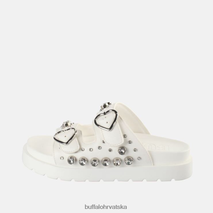 prljavo bijela Buffalo eve heart platform slide vegan |slajdova TDD6T409